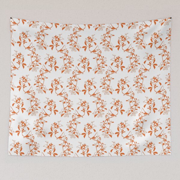 Item preview, Birds Pattern White Orange designed and sold by Antava.