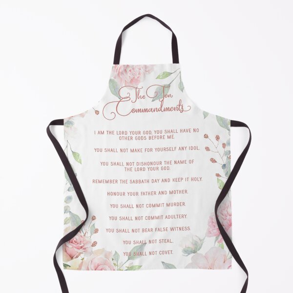 Item preview, The Ten Commandments - Rose Gold and Roses designed and sold by Amanda-Lakey.