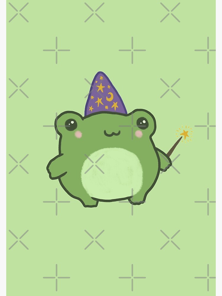 Chubby Frog Wizard: Cottagecore Kawaii Toad with Magic Wand, Purple Cap,  Ideal Fantasy Gift for Teens and Kids Spiral Notebook for Sale by  MinistryOfFrogs