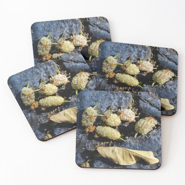 Item preview, Fallen white mulberry fruits on the ground designed and sold by Mahirov Shop.