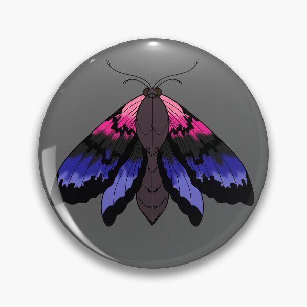 Item preview, Omnisexual Pride Moth designed and sold by NerdyCupcake559.