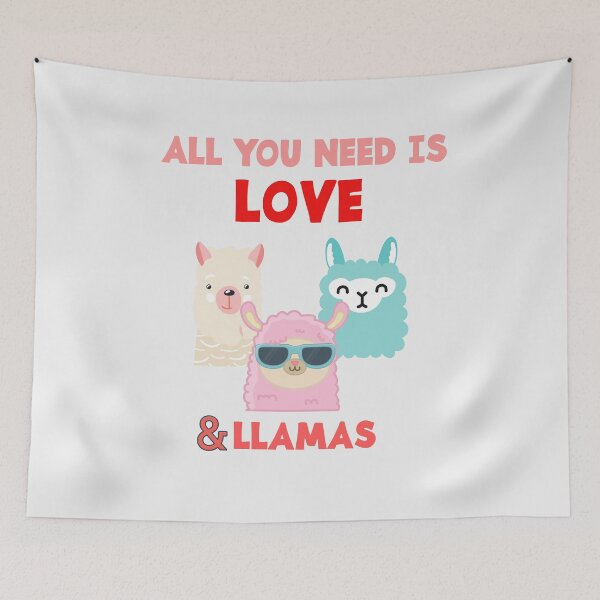 Item preview, All you need is love and llamas designed and sold by DivineLiveShop.