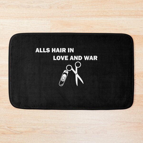Item preview,  All's Hair in Love Funny Hairdressing / Barbering Puns designed and sold by RomeoSketches.