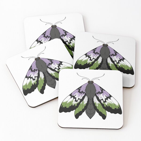 Item preview, Genderqueer Pride Moth designed and sold by NerdyCupcake559.