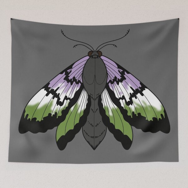 Item preview, Genderqueer Pride Moth designed and sold by NerdyCupcake559.