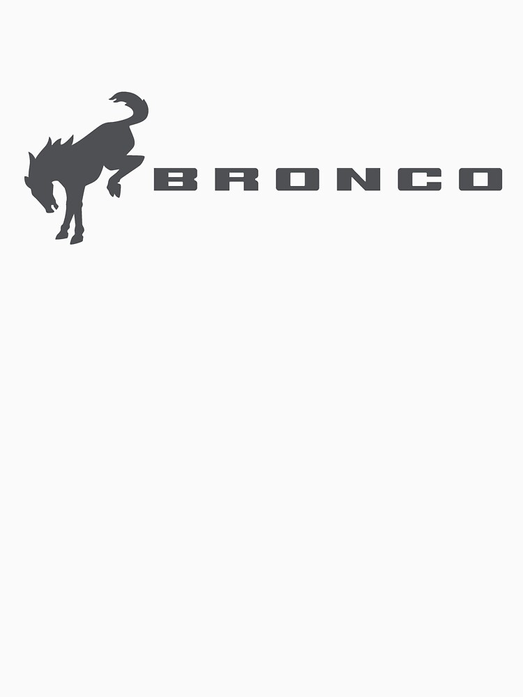 Ford Bronco Gray Logo Pullover Hoodie