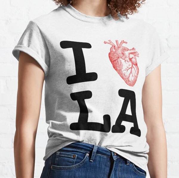  I Love LA Los Angeles T-Shirt : Clothing, Shoes & Jewelry