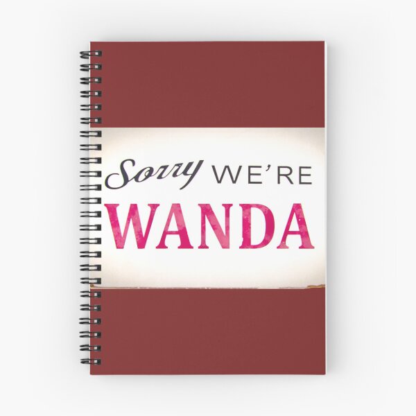 Item preview, Sorry we’re Wanda sign designed and sold by 1Creative-Name.
