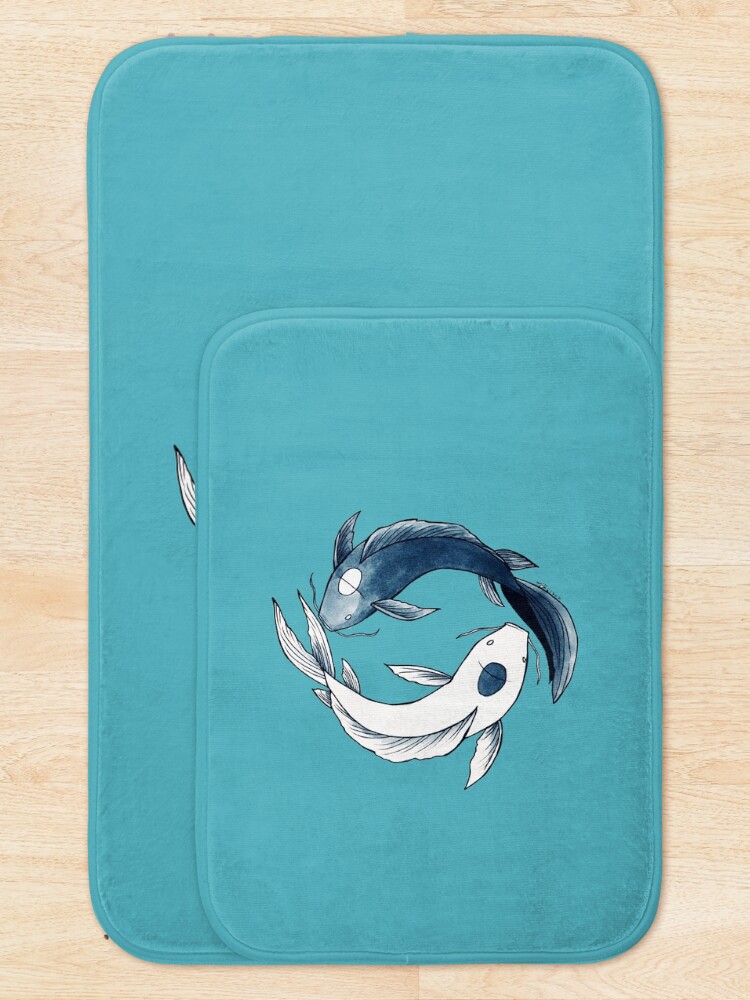 Alternate view of Tui and La - Yin & Yang Koi Bath Mat