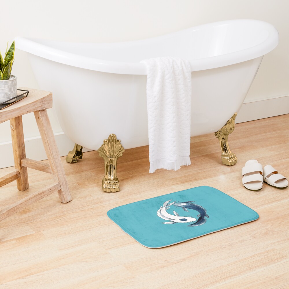 Tui and La - Yin & Yang Koi Bath Mat