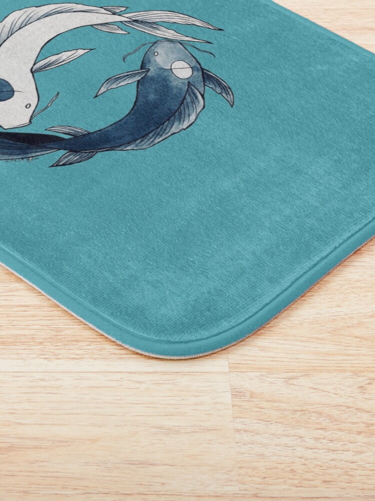 Alternate view of Tui and La - Yin & Yang Koi Bath Mat