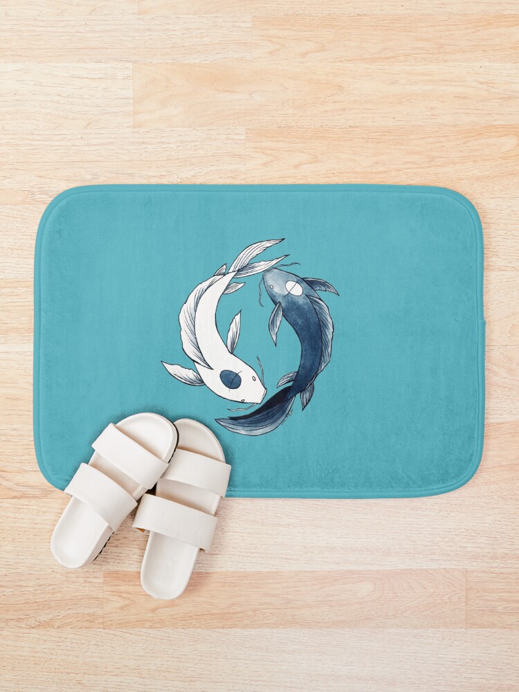 Alternate view of Tui and La - Yin & Yang Koi Bath Mat