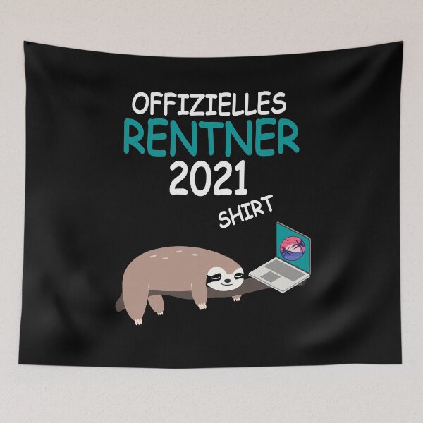 Item preview, Retirement Shirt 2021 Sloth Officially Pension designed and sold by Ibu83.