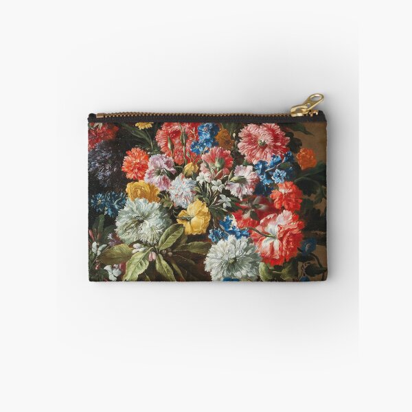 Item preview, Abraham Brueghel (baptised 28 November 1631 – c. 1690) -  Carnations, lillies, nigellas and other flowers in a decorative terracotta vase on a stone ledge designed and sold by VISIBLECREATION.