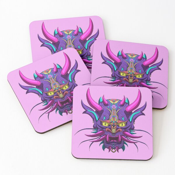 Item preview, Neon Oni mask designed and sold by La Forgiatrice.