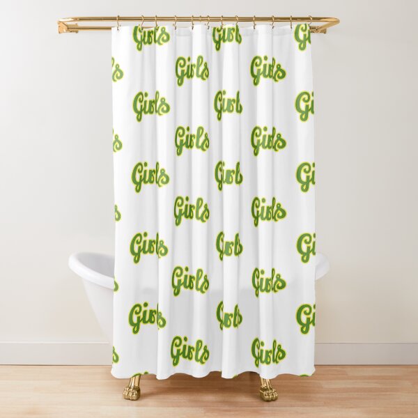 Girls green Shower Curtain