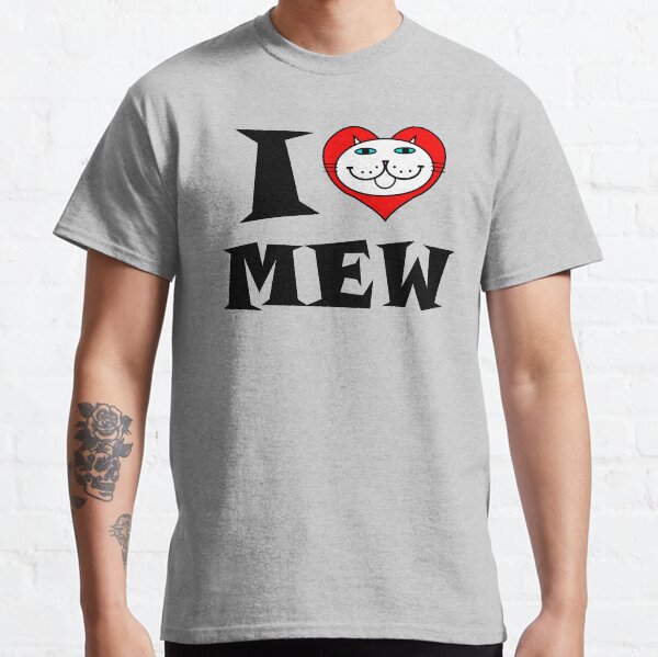 I HEART MEW - WEISSE KATZE MIT BLAUEN AUGEN Classic T-Shirt