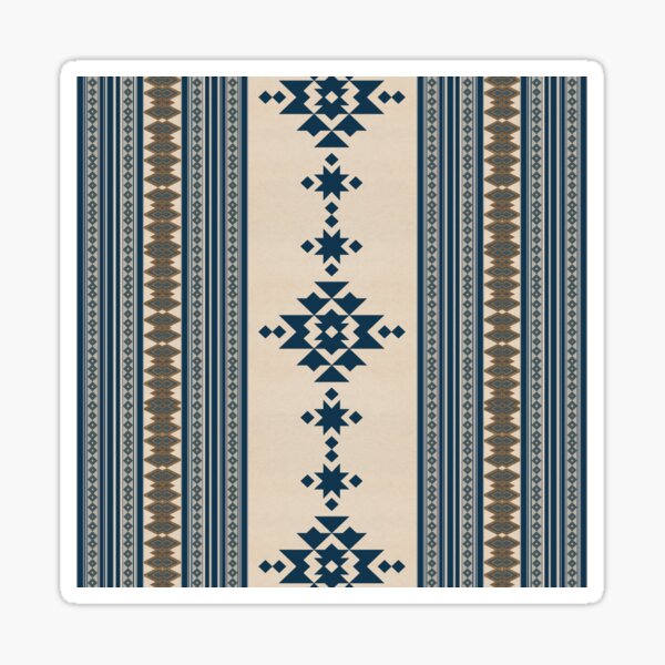 Item preview, Navy Beige Tribal Pattern designed and sold by Sheila Wenzel Ganny.