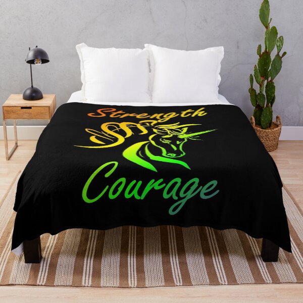 Item preview, Unicorn Strength and Courage Inspirational - Motivational designed and sold by TKsTees.