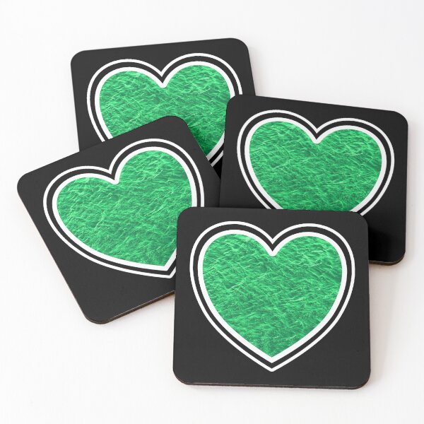 Item preview, Heart Symbol with Green Ocean Water Waves designed and sold by dylanxh.