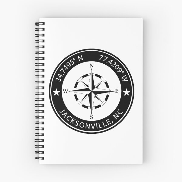 Item preview, Jacksonville, North Carolina Geographical Coordinates designed and sold by TeeOhGraphics.
