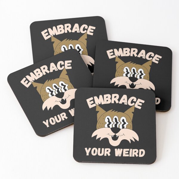 Item preview, Embrace Your Weird Cat designed and sold by curledup-cat.
