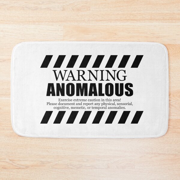 Item preview, Warning Anomalous Black on White version 01 designed and sold by ToadKingStudios.