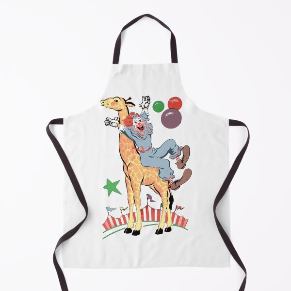 Item preview, Fun Vintage Happy Jumping Clown and Giraffe at Circus Birthday designed and sold by NationalVintage.