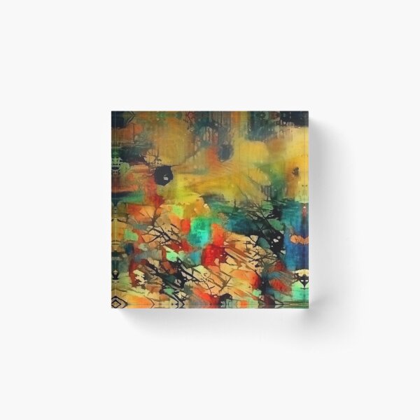 Item preview, Abstract painting in vivid colors designed and sold by rolffimages.