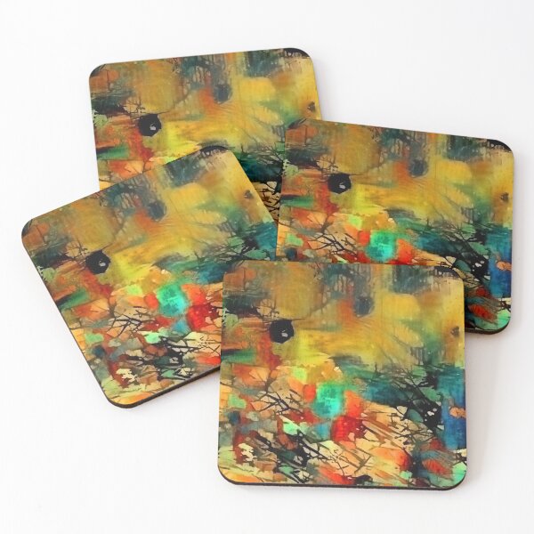 Item preview, Abstract painting in vivid colors designed and sold by rolffimages.