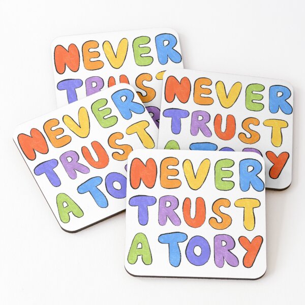 Item preview, UK Politics // Never Trust A Tory // Boris Johnson // Matt Hancock // NHS designed and sold by SunnyCowDesigns.