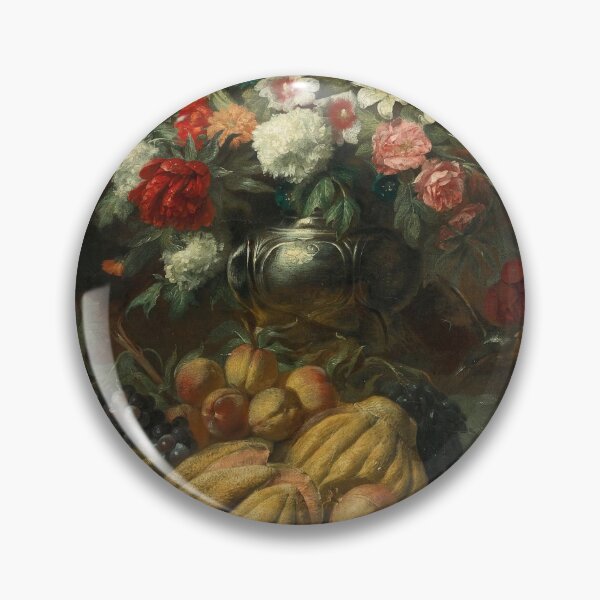 Item preview, Abraham Brueghel (baptised 28 November 1631 – c. 1690) - Flowers in a vase and fruit on a table designed and sold by VISIBLECREATION.