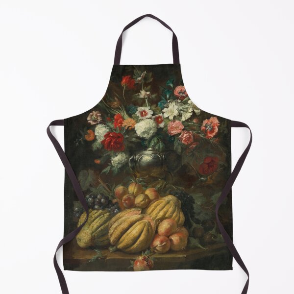 Item preview, Abraham Brueghel (baptised 28 November 1631 – c. 1690) - Flowers in a vase and fruit on a table designed and sold by VISIBLECREATION.