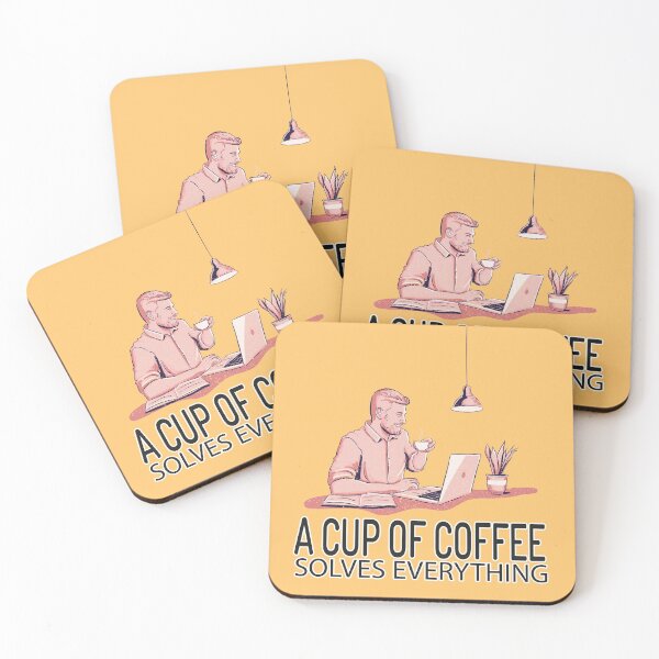 Item preview, A Cup Of Coffee Solves Everything designed and sold by YAITPSTORE.