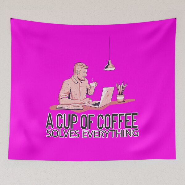 Item preview, A Cup Of Coffee Solves Everything designed and sold by YAITPSTORE.