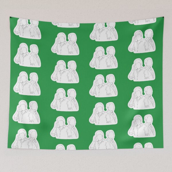 Item preview, Shawn and Gus Outline on White designed and sold by artsyANTcreatns.