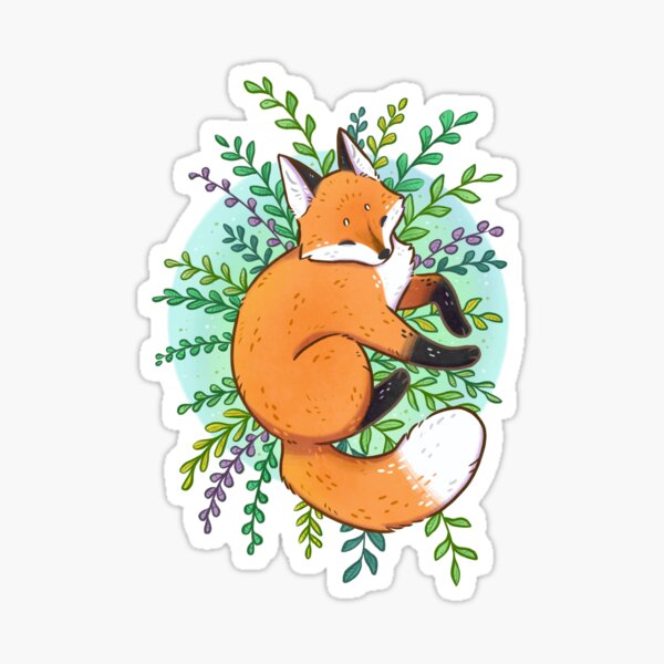 Item preview, Sleepy Plant Fox designed and sold by kattvalk.