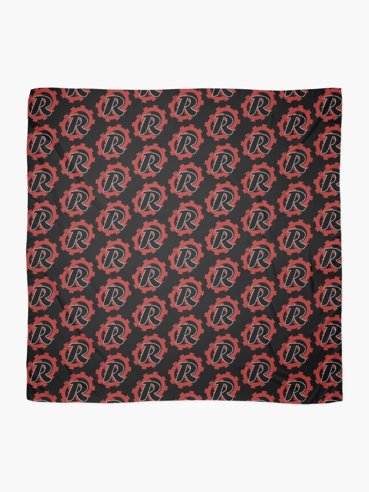 Thumbnail 2 of 3, Scarf, Red R Cogs designed and sold by RubiJess.