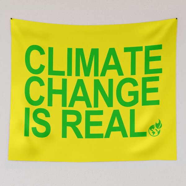 Item preview, Climate Change is Real (green 2) designed and sold by Thelittlelord.