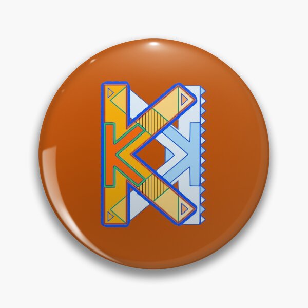 Item preview, Letter K (orange) designed and sold by artfulnotebook.