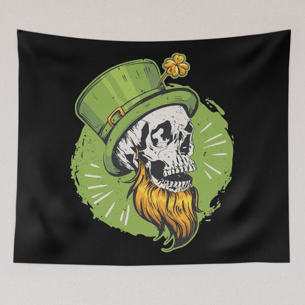 Item preview, St Patrick's Day Skull Design designed and sold by AwesomeProject.