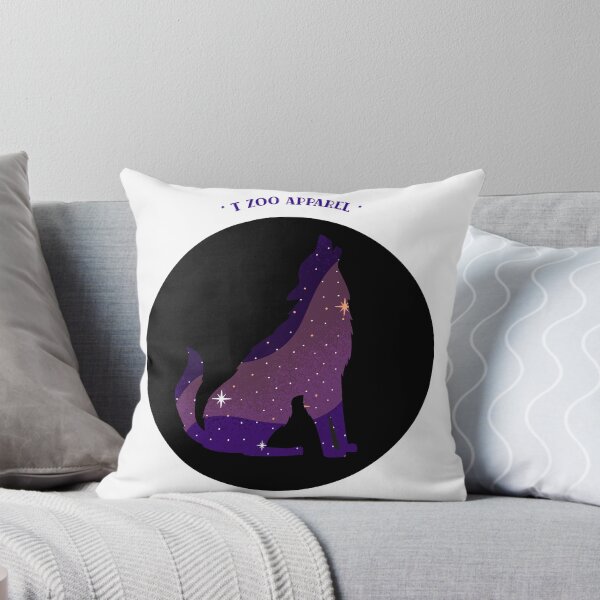 Aperçu de l'œuvre Loup hurlant | Art de la silhouette créée et vendue par TZoo.