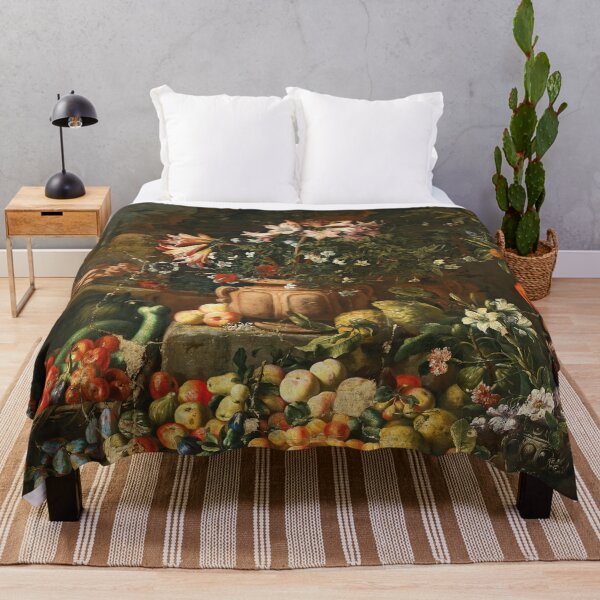 Item preview, Abraham Brueghel (baptised 28 November 1631 – c. 1690) -Still life of flowers with fruits, putti and animals designed and sold by VISIBLECREATION.