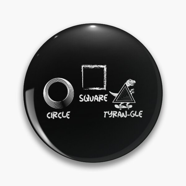 Item preview, Circle Square Tyran-gle dinosaur designed and sold by FunnyAnimalGear.