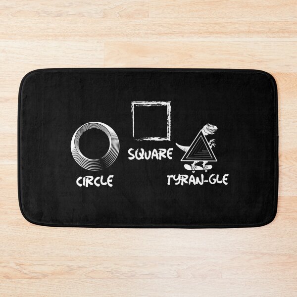 Item preview, Circle Square Tyran-gle dinosaur designed and sold by FunnyAnimalGear.