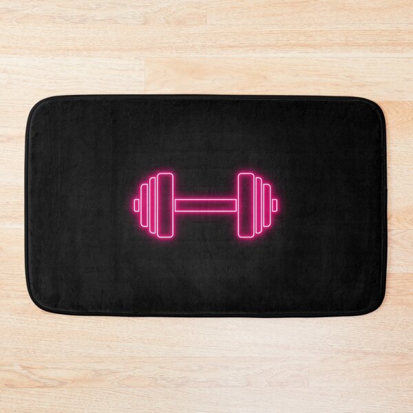Item preview, Pink Retro Neon Line Dumbbell Icon designed and sold by dylanxh.