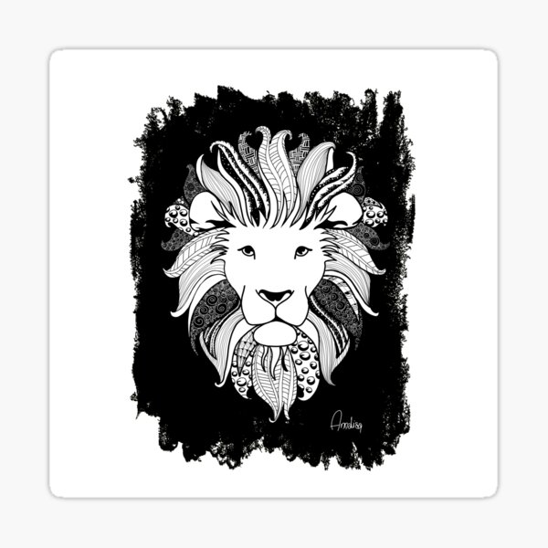 Leon Power Black And white Sticker