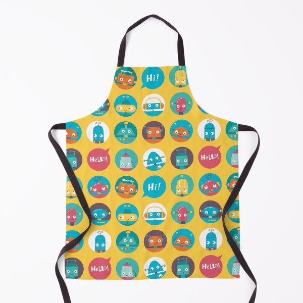Item preview, Bright and Happy Robot Characters designed and sold by UglyLittleMug.