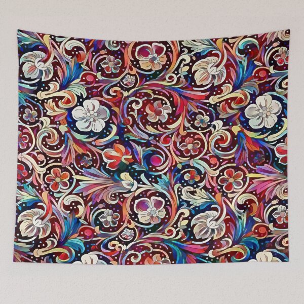 Item preview, Colourful Flower Pattern designed and sold by ClassicalAnime.