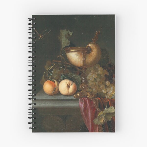 Item preview, Abraham de Lust (Dutch, c. 1650-after 1659) - Still life with a Nautilus cup, grapes and peaches designed and sold by VISIBLECREATION.